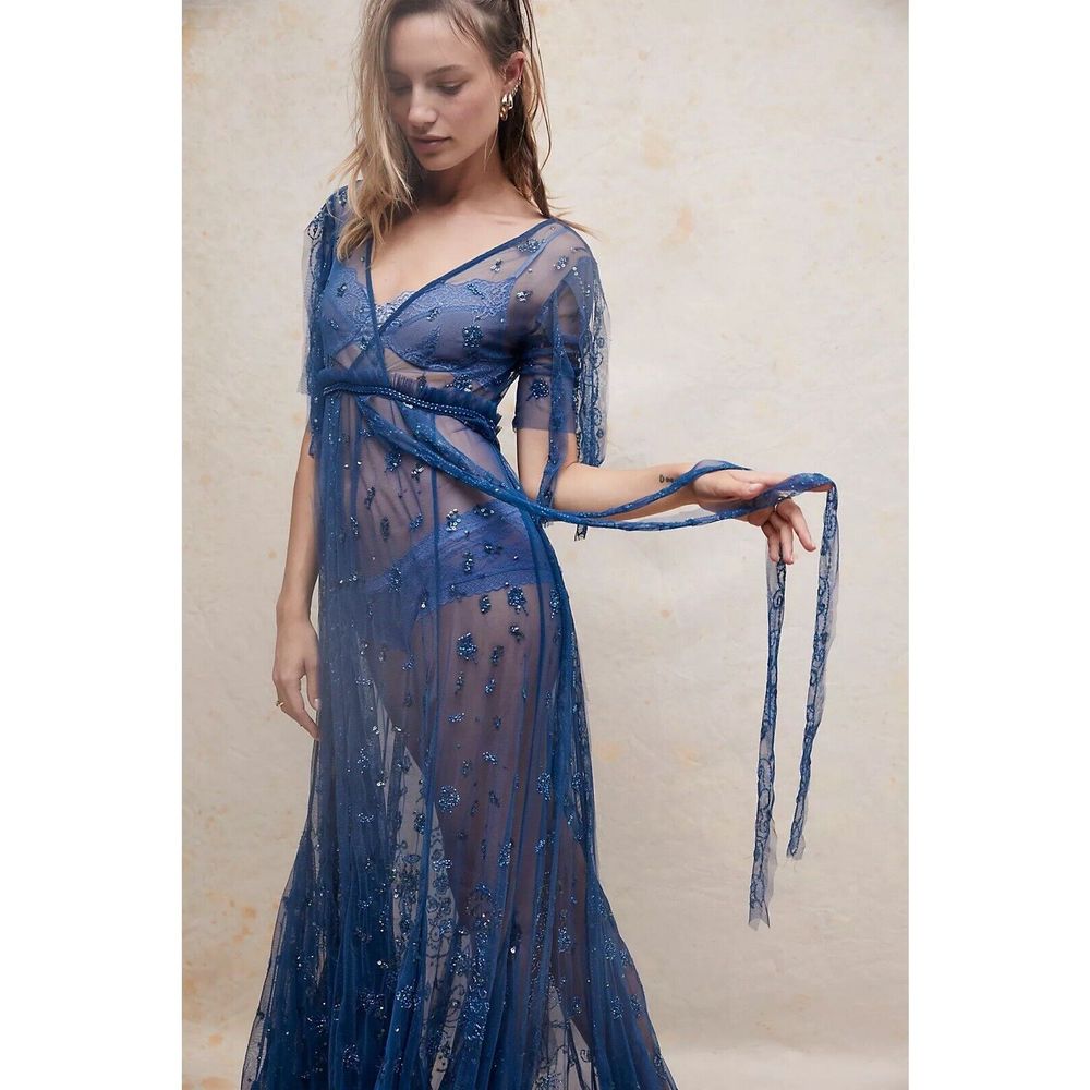 New Free People Sascha Sequin Maxi Dress Size 4